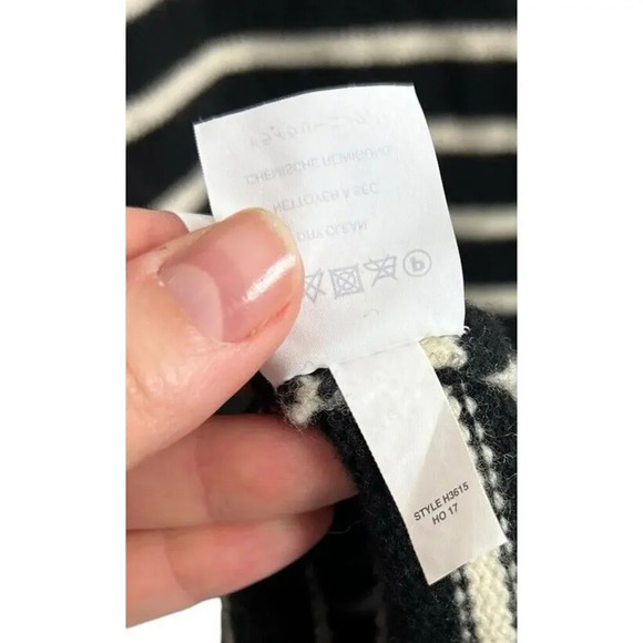 Madewell Button-Sleeve Sweater-Dress in Stripe Style H3615 Size XXS Women’s - Picture 10 of 10